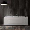 image67 Whirlpool TubEmpava Jetted Bathtub with Heater17 JetsWaterfallLightHydro Massage with LED Control Panel