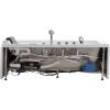 image67 Whirlpool TubEmpava Jetted Bathtub with Heater17 JetsWaterfallLightHydro Massage with LED Control Panel