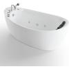 image67 in Acrylic Freestanding Bath Tub Hydromassage Gracefully Oval Shaped 7 Water Jets Soaking SPA SingleEnded Massage Bathtubs with Pillow  White