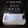 image67 in Whirlpool BathtubEmpava Jetted Tub with HeaterHydro Massage Bathtub with 9 Water Jets8 Air JetsSPA Bathtub with WaterfallWhirlpool Tub with LightLED Control Panel