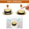 imageBath Tub Drain and Overflow Kit Tub Drain Replacement with TwoHole Overflow Faceplate and Universal FineCoarse Thread Brushed Gold