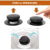imageBath Tub Drain and Overflow Kit Tub Drain Replacement with TwoHole Overflow Faceplate and Universal FineCoarse Thread Matt Black