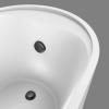 imageBath Tub Drain and Overflow Kit Tub Drain Replacement with TwoHole Overflow Faceplate and Universal FineCoarse Thread Matt Black