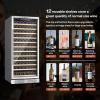 imageEMPAVA 24quot Wine Cooler 127 Bottles Wine Fridge with Professional Compressor 40F  66F Fast Cooling Low Noise for Wine Enthusiast Builtin or Freestanding