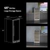 imageEMPAVA 24quot Wine Cooler 127 Bottles Wine Fridge with Professional Compressor 40F  66F Fast Cooling Low Noise for Wine Enthusiast Builtin or Freestanding