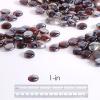 imageEmpava 10 lbs 10in Drop Beads Reflective Tempered Glass for Gas Fire Pit Onyx BlackAmber