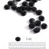 imageEmpava 10 lbs 10in Drop Beads Reflective Tempered Glass for Gas Fire Pit Onyx BlackOnyx Black