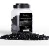 imageEmpava 10 lbs 10in Drop Beads Reflective Tempered Glass for Gas Fire Pit Onyx BlackOnyx Black