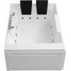 imageEmpava 1125W Whirlpool Tub72quot x 48quot Jetted Bathtub for 2 Person Hydro Massage ampamp ChromatherapyETL Certified3 Sided ApronAcrylic 110 GallonsLeft DrainWhite