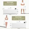 imageEmpava 1125W Whirlpool Tub72quot x 48quot Jetted Bathtub for 2 Person Hydro Massage ampamp ChromatherapyETL Certified3 Sided ApronAcrylic 110 GallonsLeft DrainWhite