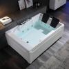 imageEmpava 1125W Whirlpool Tub72quot x 48quot Jetted Bathtub for 2 Person Hydro Massage ampamp ChromatherapyETL Certified3 Sided ApronAcrylic 110 GallonsLeft DrainWhite