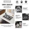 imageEmpava 12 in Gas Stove Cooktop 2 Italy Sabaf Sealed Burners NGLPG Convertible in Stainless Steel 12x21 InchGas 30