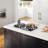 imageEmpava 12 in Gas Stove Cooktop 2 Italy Sabaf Sealed Burners NGLPG Convertible in Stainless Steel 12x21 InchGas 30