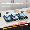 imageEmpava 12 in Gas Stove Cooktop 2 Italy Sabaf Sealed Burners NGLPG Convertible in Stainless Steel 12x21 InchGas 30