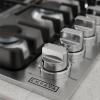 imageEmpava 12 in Gas Stove Cooktop 2 Italy Sabaf Sealed Burners NGLPG Convertible in Stainless Steel 12x21 InchGas 36