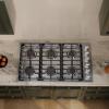 imageEmpava 12 in Gas Stove Cooktop 2 Italy Sabaf Sealed Burners NGLPG Convertible in Stainless Steel 12x21 InchGas 36