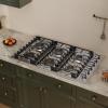imageEmpava 12 in Gas Stove Cooktop 2 Italy Sabaf Sealed Burners NGLPG Convertible in Stainless Steel 12x21 InchGas 36