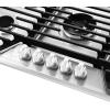 imageEmpava 12quot Gas Stove Cooktop with 2 Italy Sabaf Sealed Burners NGLPG Convertible in Stainless Steel 12 inchesGC36