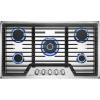 imageEmpava 12quot Gas Stove Cooktop with 2 Italy Sabaf Sealed Burners NGLPG Convertible in Stainless Steel 12 inchesGC36