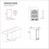 imageEmpava 15quot Beverage Refrigerator Cooler 84 Cans Freestanding Mini Fridge Cellar for Soda Beer Wine with Digital Display in Stainless Steel 15 Inch