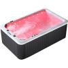 imageEmpava 2 Person 15 Jet 142IN Bathtub Energy Efficient Plug and Play Rectangle Relaxing Outdoor Home Hot Tub Spa with Cover14173 in L x 8661 in W x 4724 in HBlack