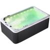 imageEmpava 2 Person 15 Jet 142IN Bathtub Energy Efficient Plug and Play Rectangle Relaxing Outdoor Home Hot Tub Spa with Cover14173 in L x 8661 in W x 4724 in HBlack