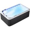 imageEmpava 2 Person 15 Jet 142IN Bathtub Energy Efficient Plug and Play Rectangle Relaxing Outdoor Home Hot Tub Spa with Cover14173 in L x 8661 in W x 4724 in HBlack