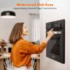 imageEmpava 24 inch Electric Single Wall Oven with 6 Cooking Funcitons Builtin Convection System with Mechanical Knob Control Stainless SteelC17