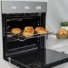 imageEmpava 24 inch Electric Single Wall Oven with 6 Cooking Funcitons Builtin Convection System with Mechanical Knob Control Stainless SteelWH853