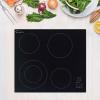 imageEmpava 24Inch Electric Radiant Cooktop 4 Burners Stove Top 6400W with 199 Minutes Timer and 9 Heating Levels Smooth Glass Surface in Black 24 Inch