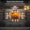 imageEmpava 24quot 10 Cooking Functions W Rotisserie Electric LED Digital Display Touch Control Builtin Convection Single Wall Oven EMPV24WOC02Gas