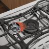 imageEmpava 24quot Gas Cooktop with 4 Italy Sabaf Sealed Burners NGLPG Convertible Tempered Glass in Black Model 2020 24 Inch36 Inch