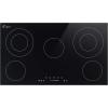 imageEmpava 30 Inch  Electric Cooktop Builtin Radiant Stove 4 Burner with 9 Heating Levels Smooth Glass Surface All Kinds of Cookware ETL Certified220240V Hard Wired No Plug Black36 Inch