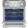 imageEmpava 30 Inch Professional Gas Range with 4 Burners 42 Cu Ft Oven Capacity True Convection Freestanding ampamp SlideIn Stainless Steel