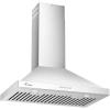 imageEmpava 30 in 500 CFM Wall Mount Range Hood Ducted Exhaust Kitchen VentPush Button Controls3 Speed FanPermanent Filter LEDs Light in Stainless Steel