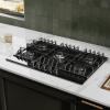 imageEmpava 30 in Gas Stove Cooktop 5 Italy Sabaf Sealed Burners NGLPG Convertible in Black Tempered Glass 30 Inch30 Inch