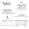 imageEmpava 30Inch Gas Stove Cooktop 5 Italy SABAF Sealed Burner NGLPG Convertible in Stainless Steel GC38GC37