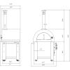 imageEmpava 325quot Wood Fired Pizza Oven Grill with Stand and Wheels for Outdoor Camping Backyard GardenPatio in Stainless Steel RedPG01