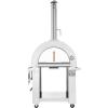 imageEmpava 325quot Wood Fired Pizza Oven Grill with Stand and Wheels for Outdoor Camping Backyard GardenPatio in Stainless Steel RedPG01