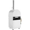 imageEmpava 325quot Wood Fired Pizza Oven Grill with Stand and Wheels for Outdoor Camping Backyard GardenPatio in Stainless Steel RedPG02