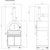 imageEmpava 325quot Wood Fired Pizza Oven Grill with Stand and Wheels for Outdoor Camping Backyard GardenPatio in Stainless Steel RedPG02