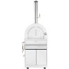imageEmpava 325quot Wood Fired Pizza Oven Grill with Stand and Wheels for Outdoor Camping Backyard GardenPatio in Stainless Steel RedPG02