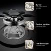 imageEmpava 36 Inch Gas Cooktop with 5 Italy Sabaf Sealed Burners NGLPG Convertible Tempered Glass in Black Model 2020