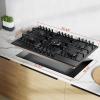 imageEmpava 36 Inch Gas Cooktop with 5 Italy Sabaf Sealed Burners NGLPG Convertible Tempered Glass in Black Model 2020