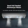 imageEmpava 36 Inch Under Cabinet Range Hood Ducted 3Speed Push Button Control Baffle Filters LED Lights Top or Rear Venting Stainless SteelPush Button