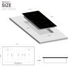 imageEmpava 36Inch Electric Induction Cooktop 7 Booster Burners Stove Top 10200W Including 2 FlexiBridge Zone in Black Vitro Ceramic Glass 36 Inch