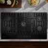 imageEmpava 36quot Gas Stove Cooktop NGLPG Convertible with 5 Italy Sabaf Sealed Burners in Black Tempered Glass 36 Inch36 Inch