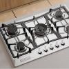 imageEmpava 36quot Gas Stove Cooktop NGLPG Convertible with 5 Italy Sabaf Sealed Burners in Black Tempered Glass 36 InchNGLPG Convertible