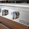imageEmpava 48 in ProStyle Professional Slidein Natural Gas Rangetop with 6 Deep Recessed Sealed Ultra HighLow BurnersHeavy Duty Continuous GratesInfrared Griddle in Stainless Steel 48 Inch Silver