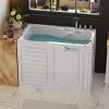 imageEmpava 54quot x 30 Walk In Tub for SeniorsRight Drain Walkin Bathtub with ShowerStep in Tub with 2 Safety HandrailsWalkin Bathtub with 1925quot Wide Door for Elderly845 GallonsAcrylic